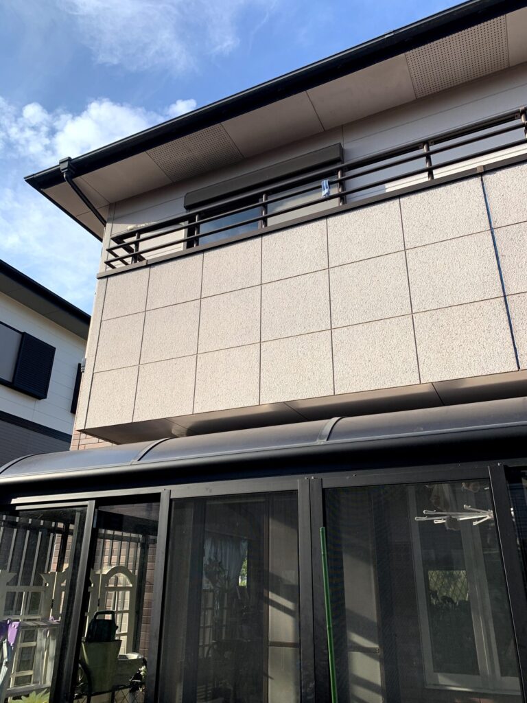 外壁塗装の施工状況